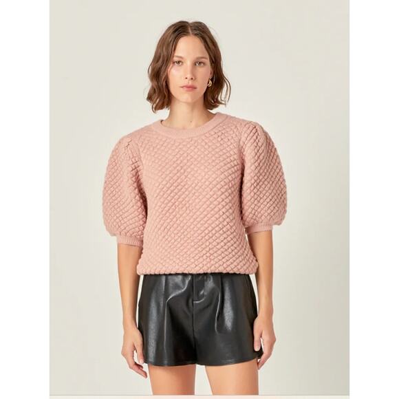 English Factory Textured Puff Sweater size Small - Picture 1 of 7